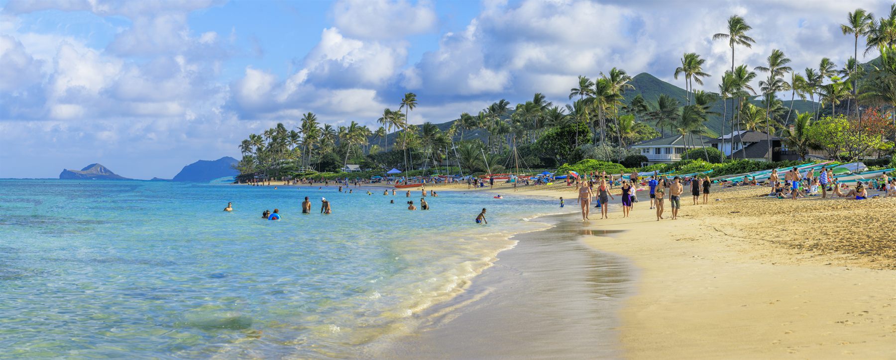 Lanikai Beach on Oahu, Hawaii